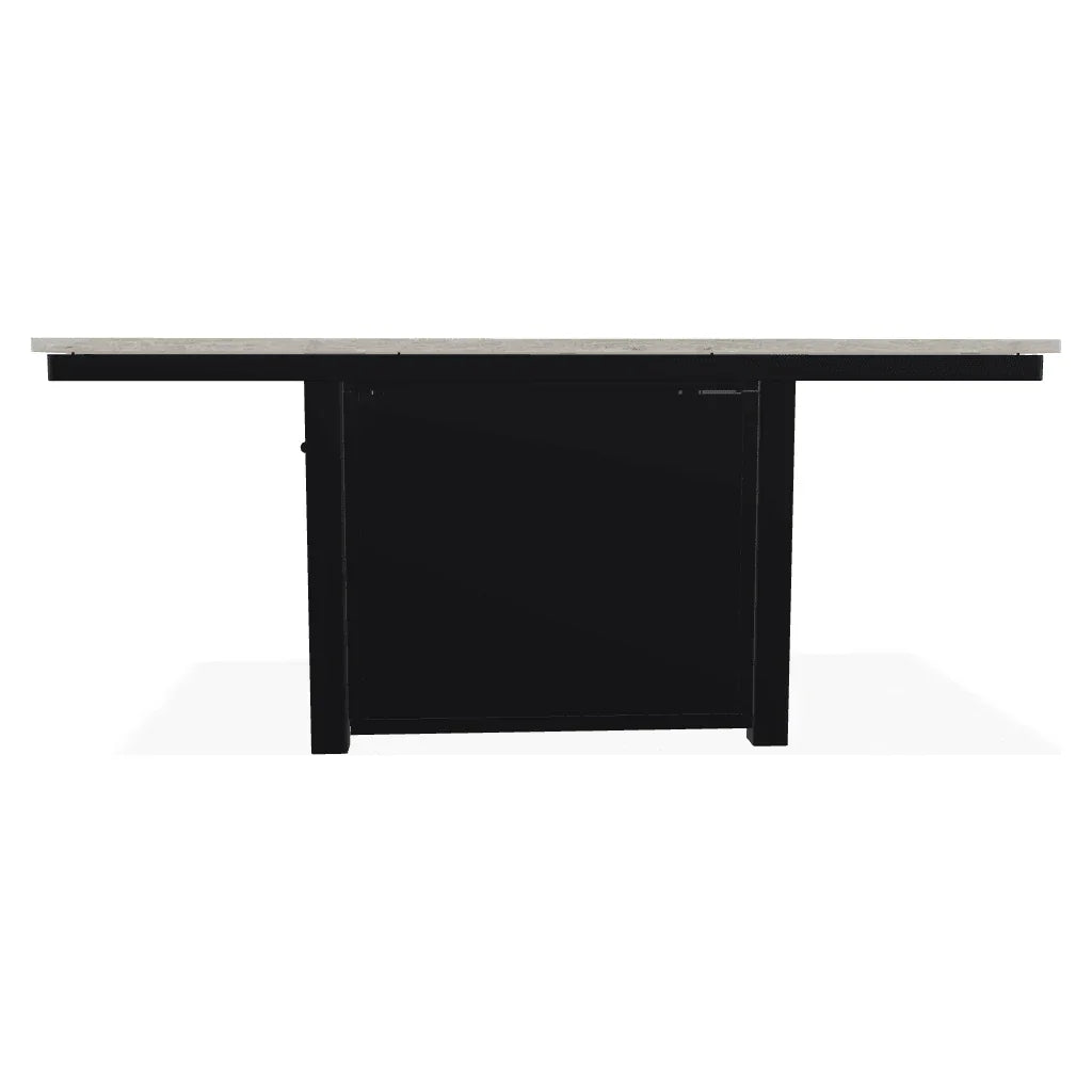 36" x 54" Rectangular Polymer Top Chat Height Outdoor Fire Table