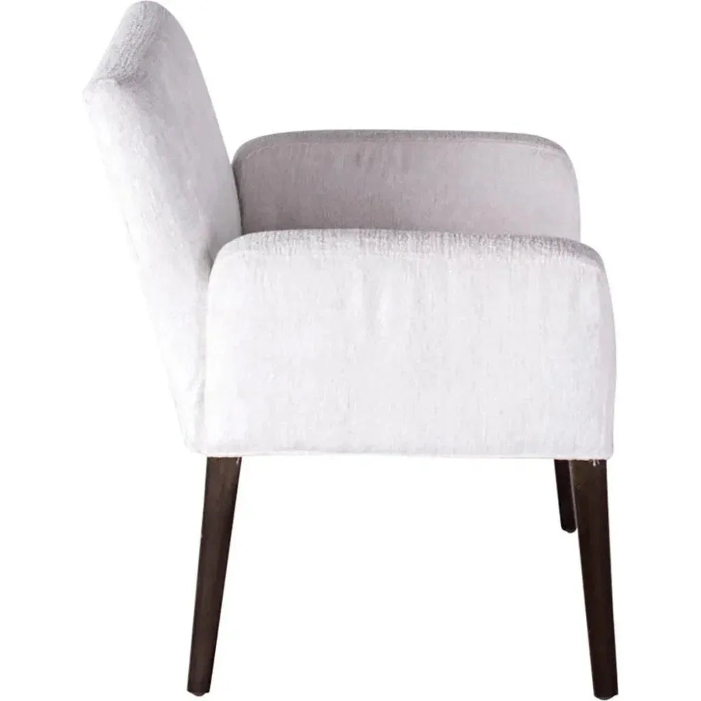 Charly White Arms Dining Chair