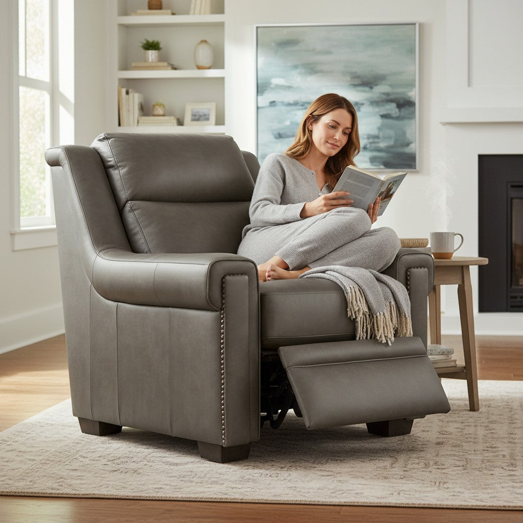 Grandaura Luxury Power Motion Leather Sofa