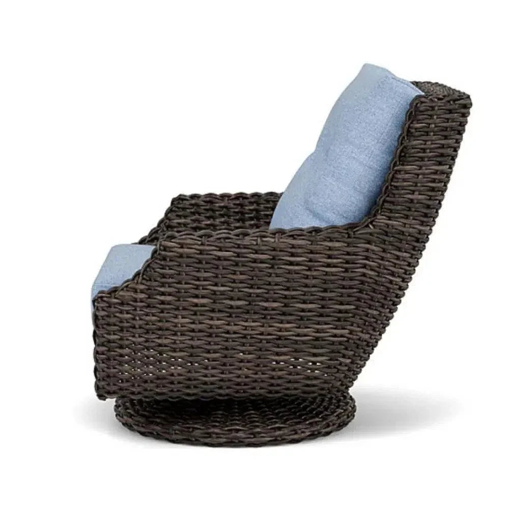 Largo High Back Swivel Rocker Lounge Chair Wicker