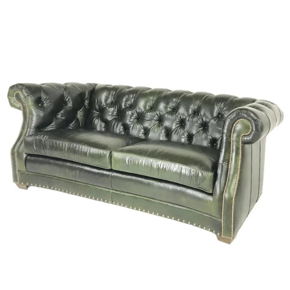 Mallard Made America Leather Sofa - Custom Benchmade