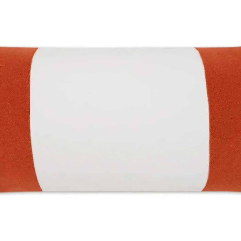 Outdoor Sundance Band Lumbar Pillow - Orange