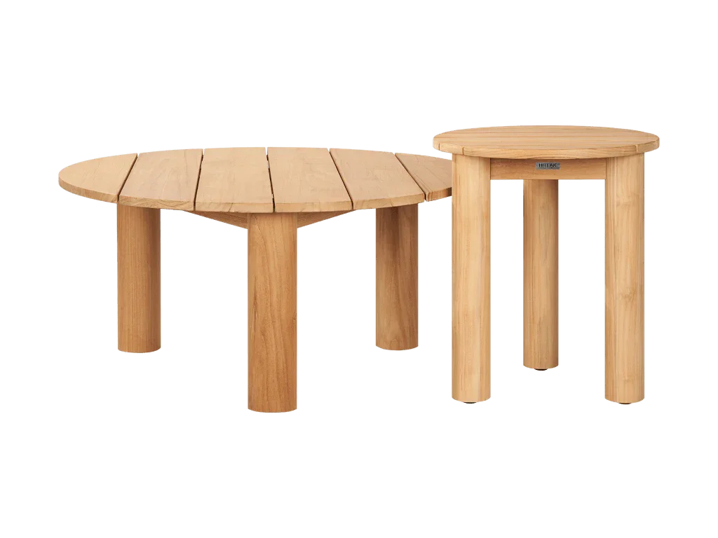 Rudolph Teak Patio Round Coffee Table