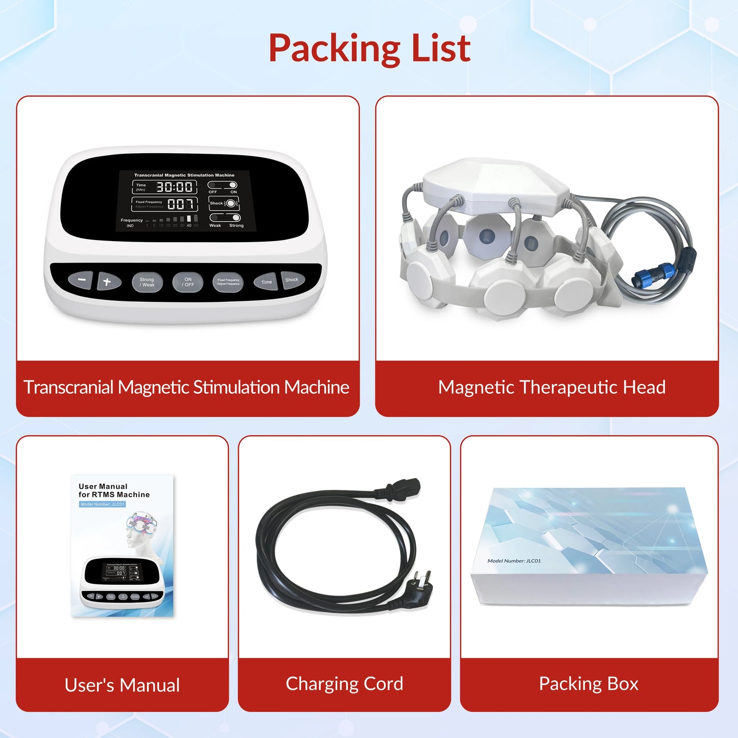 Best Gift Transcranial Magnetic Stimulator for Brain Health RTMS Therapy for Chronic Fatigue & Migraine Neuro Recovery Equipment