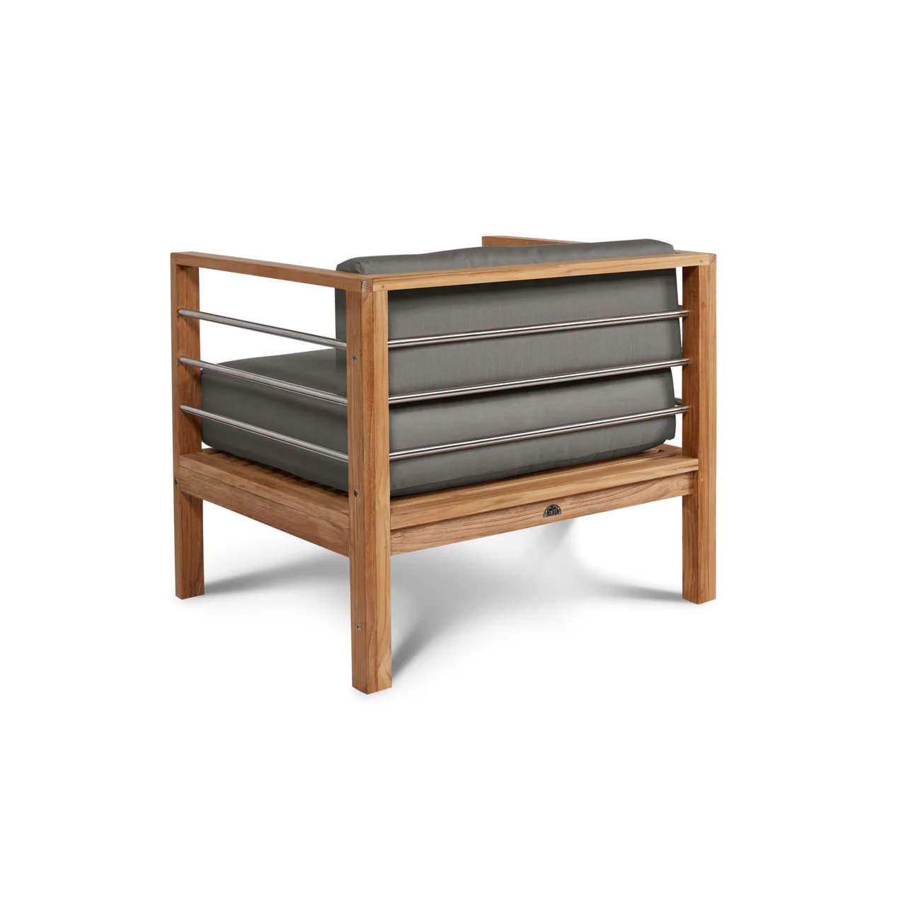 SoHo Teak Outdoor Club Chair with Sunbrella Cushion