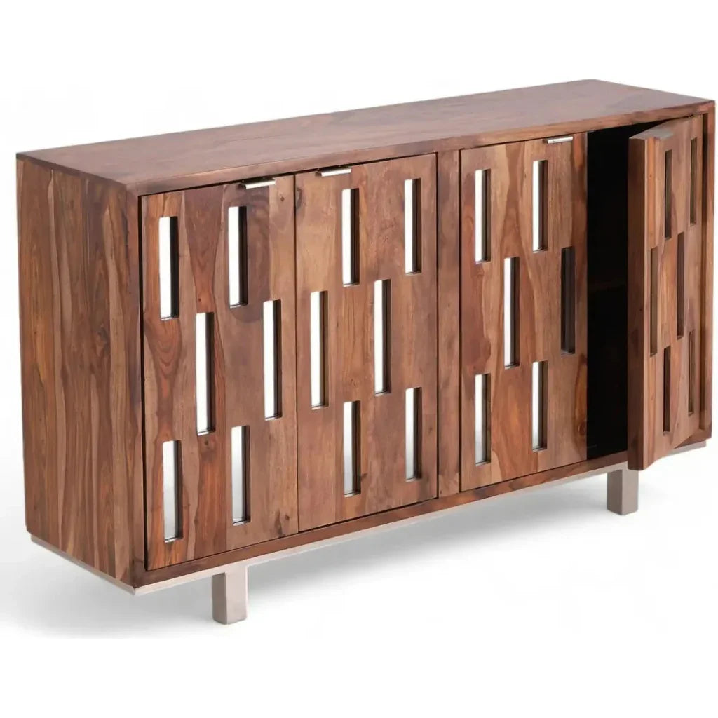 Solandor Four Doors Wood Sideboard