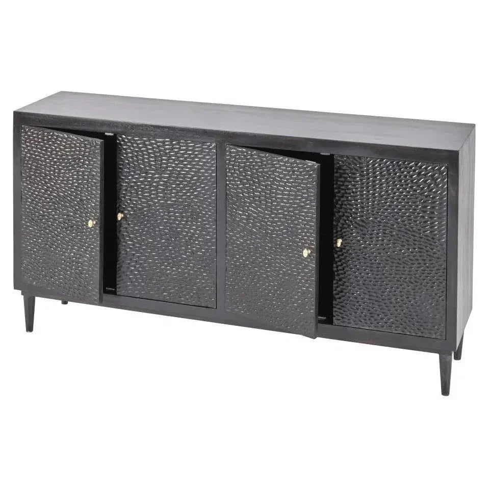Velcyra Four Doors Black Sideboard