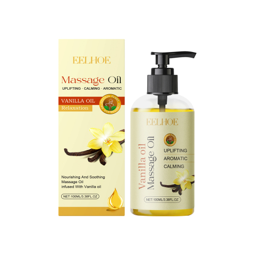 Vanilla Body Essential Oil Softens Body Skin Hydrating Moisturizing Soothing Radiant Body Essential Oil