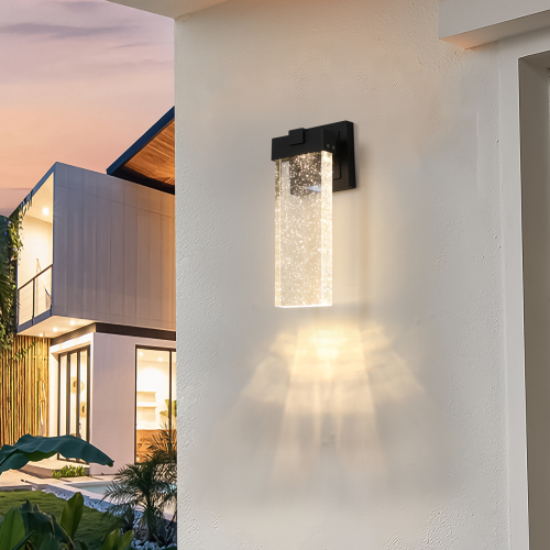 Outdoor Waterproof Transparent LED Crystal Wall Light Supports Many Types Of Bulb-2 Packs Unavailable Platforms