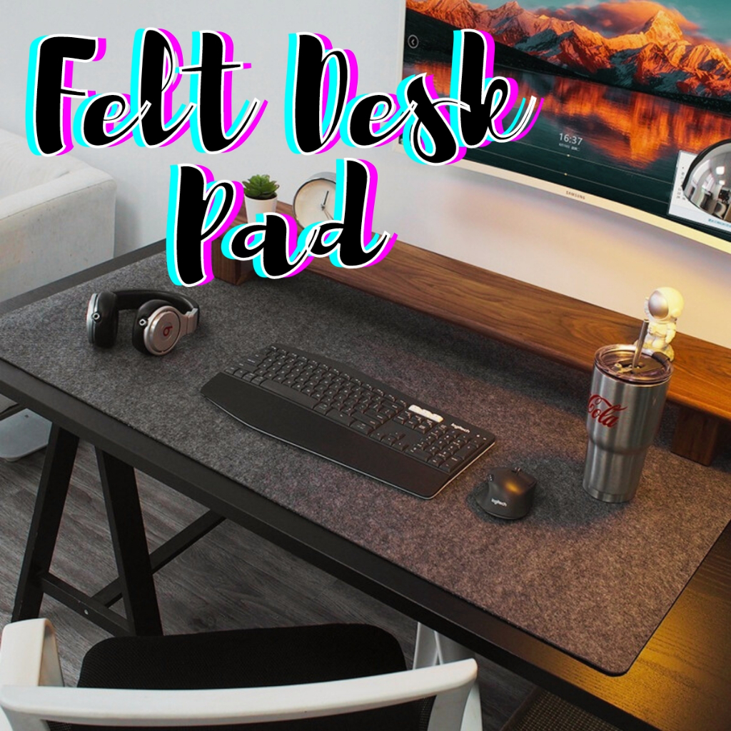 Minimalistic Non-Slip Protector Felt Desk Pad Extended Mouse Keyboard Laptop Gaming PC Accessories C