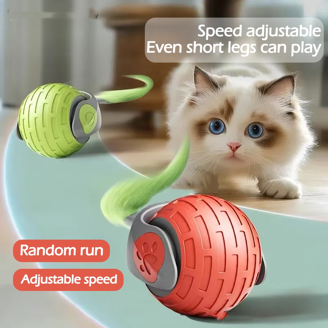 New Interactive Cat Toys Ball Auto Electric Rolling Ball Toys For Cat Kitty Pets Smart Automatic Teaser USB Rechargeable Cat Toy Pet Product