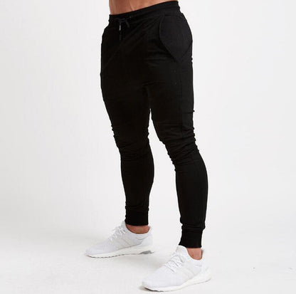 Men's Striped Sports Pants for Fitness and Running