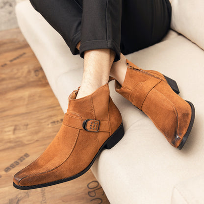 Men's Casual Leather Shoes - Fashion Trend for Personality