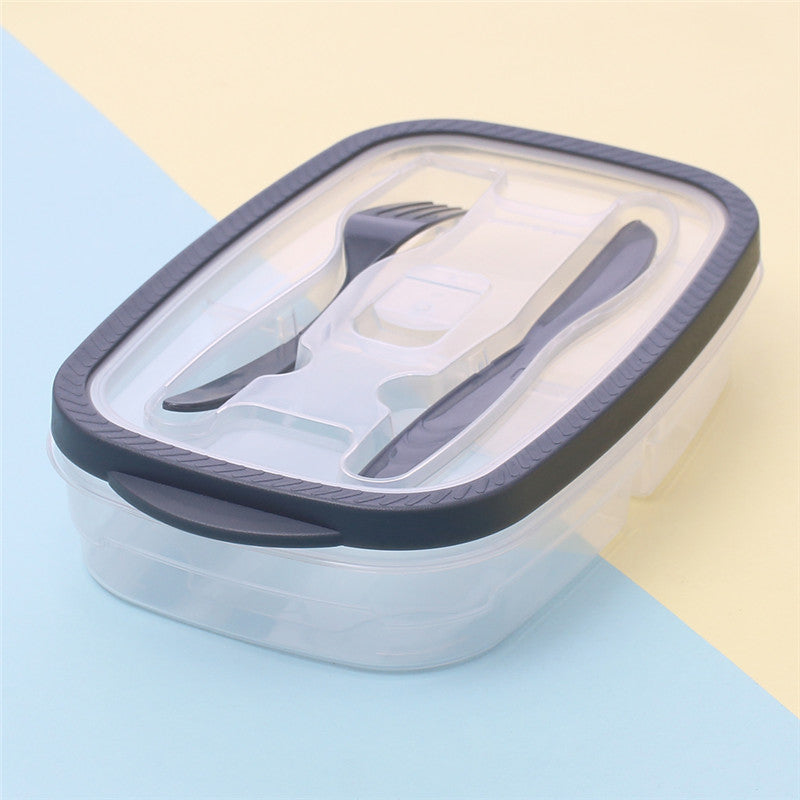 Rectangular Plastic Bento Box for Fruit Salad Storage