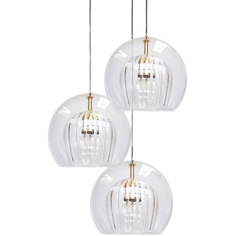 Modern Minimalist Glass Pendant Light for Home Use
