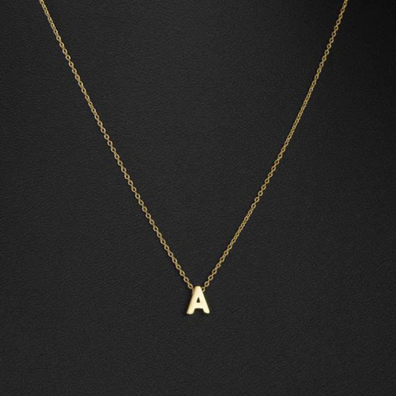 Simple Alphabet Necklace with 26 Letters