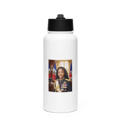 Stainless Steel Water Bottle with a Straw Lid