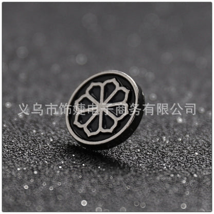 Mini Round Lotus Petal Brooch for Shirts and Suits