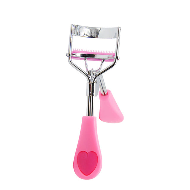 Black Eyelash Clip with Comb and Heart Fan Comb