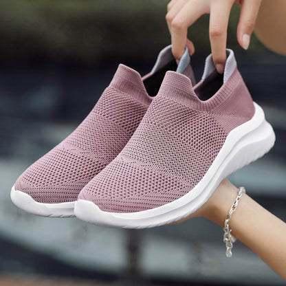 Women's Fashionable Flyknit Casual Sports Shoes