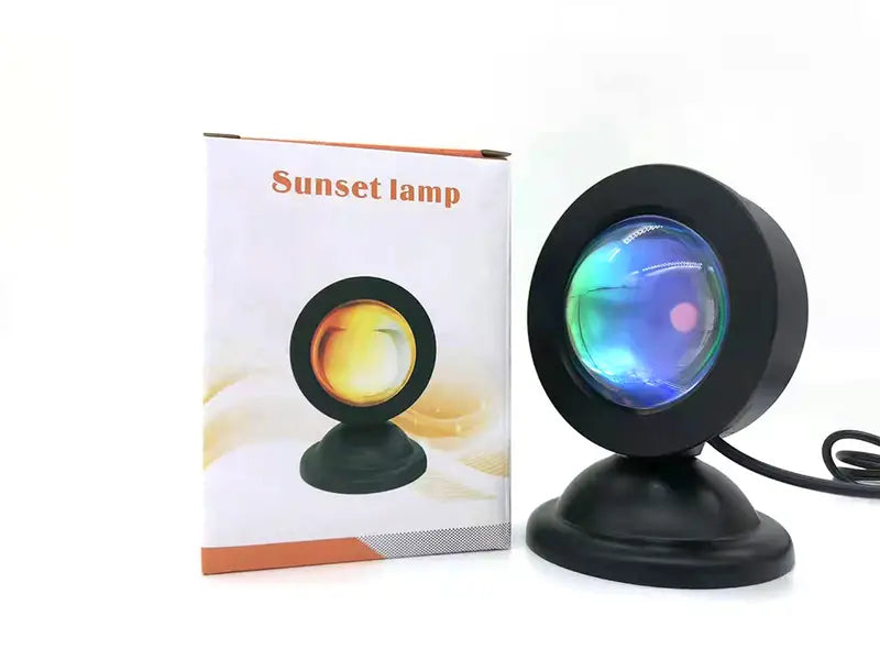 USB Sunset Rainbow Projector LED Night Light Decor