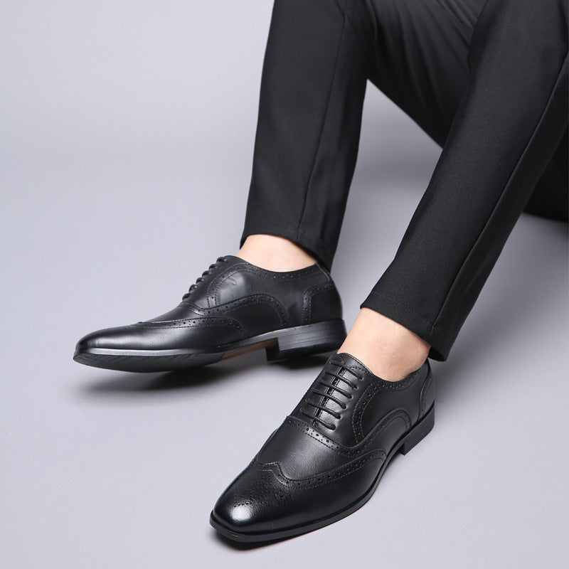 Men's Business Suits with Pointed Shoes