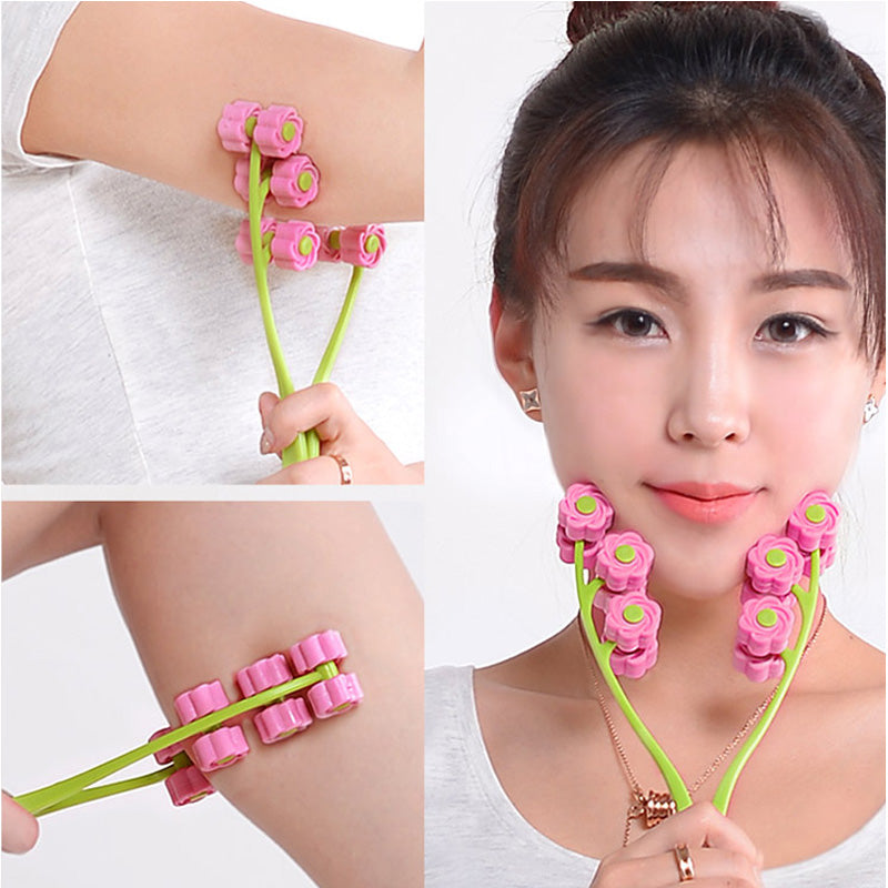 Manual Roller Face Slimming Massager Tool for V-Shaped Face