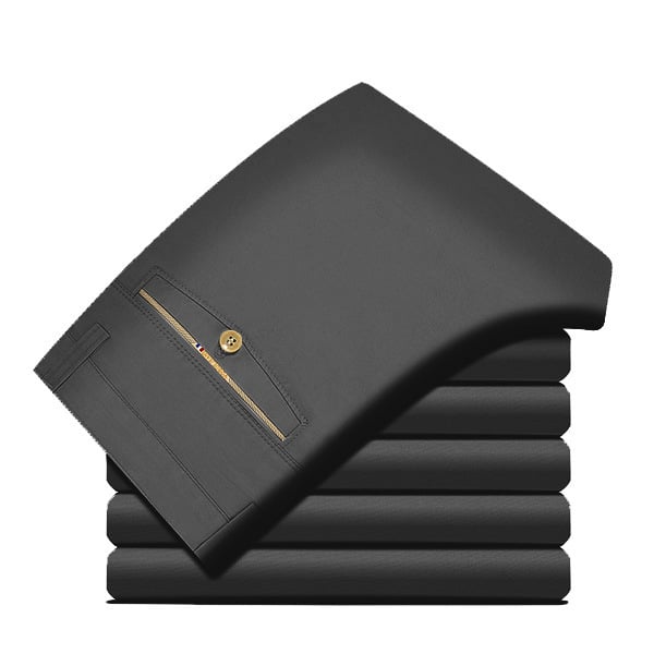 Straight-Leg Pants for Business Middle-Aged and Elderly