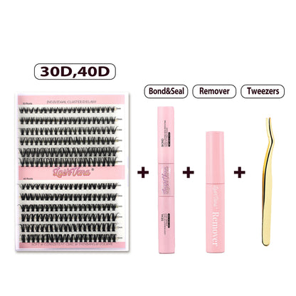 DIY Segment False Eyelash Set for Natural Look