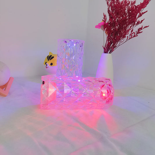 Modern Minimalist Touch Charging Rose Table Lamp
