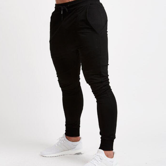 Men's Striped Sports Pants for Fitness and Running