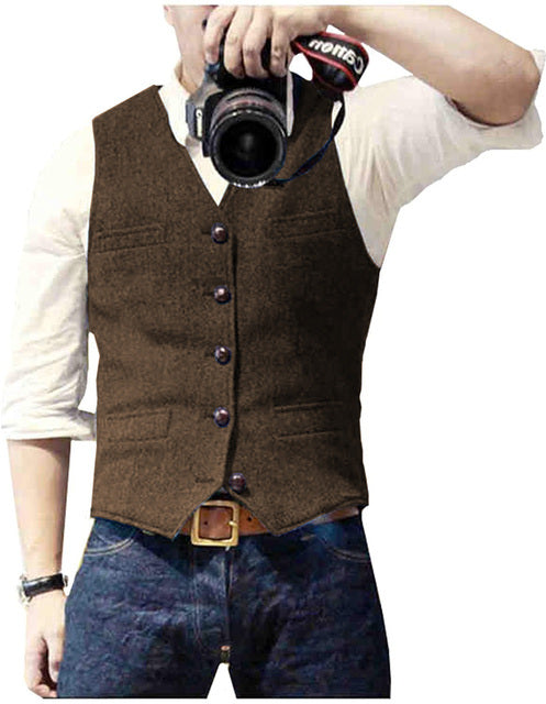 Slimming Casual Spandex Waistcoat for Men