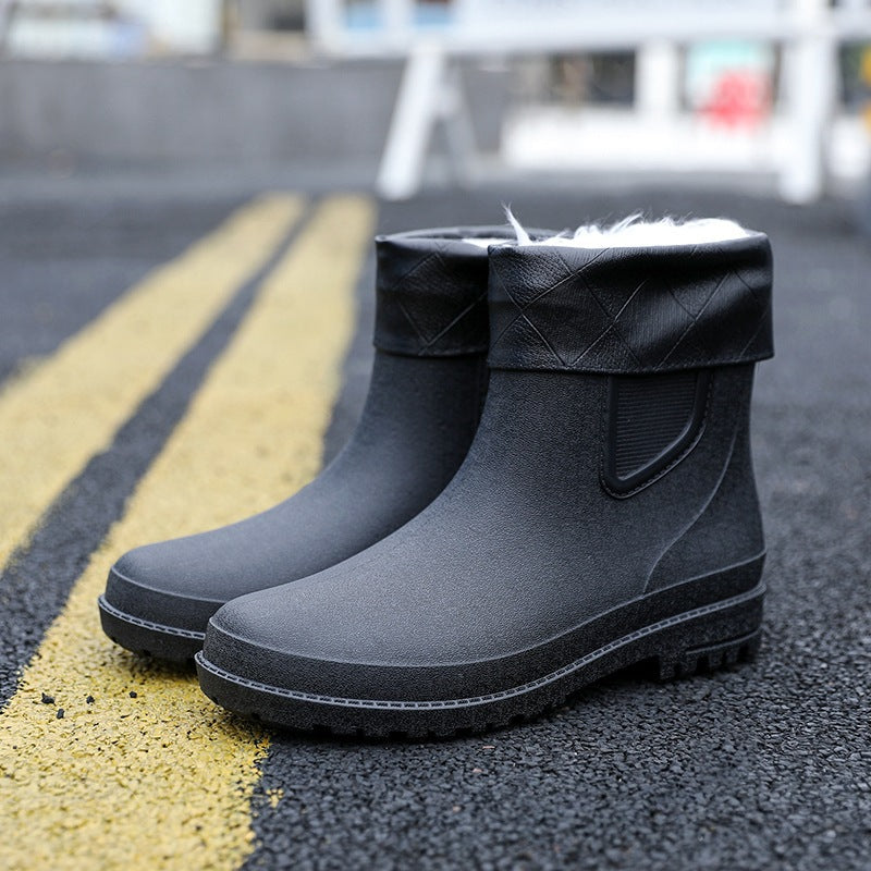 Men's Short Tube Water Shoes for Autumn and Winter