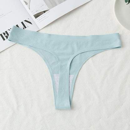 Ice Silk Women's T-Back Underwear - Comfortable & Breathable