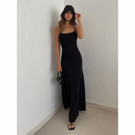 Camisole Slim Fit Waist Dress – European & American Style