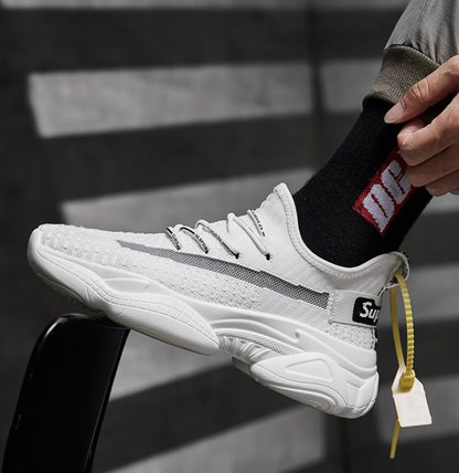 Summer Men's Breathable Flyknit Casual Sports Shoes