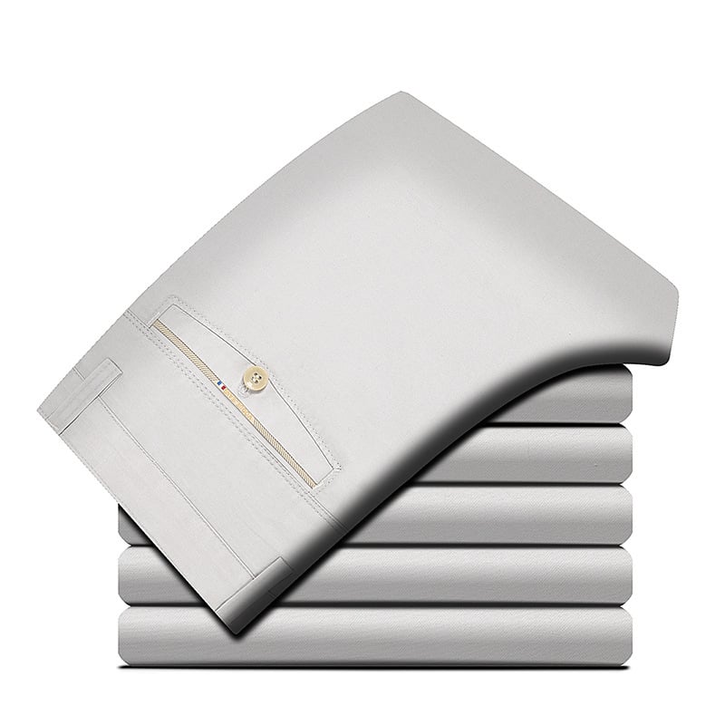 Straight-Leg Pants for Business Middle-Aged and Elderly
