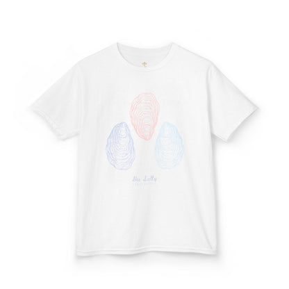 Bee Salty Oyster Trio Girls Short Sleeve Youth Hive Tee