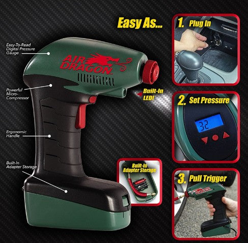 New Electric Car Inflator Pump with LCD Display