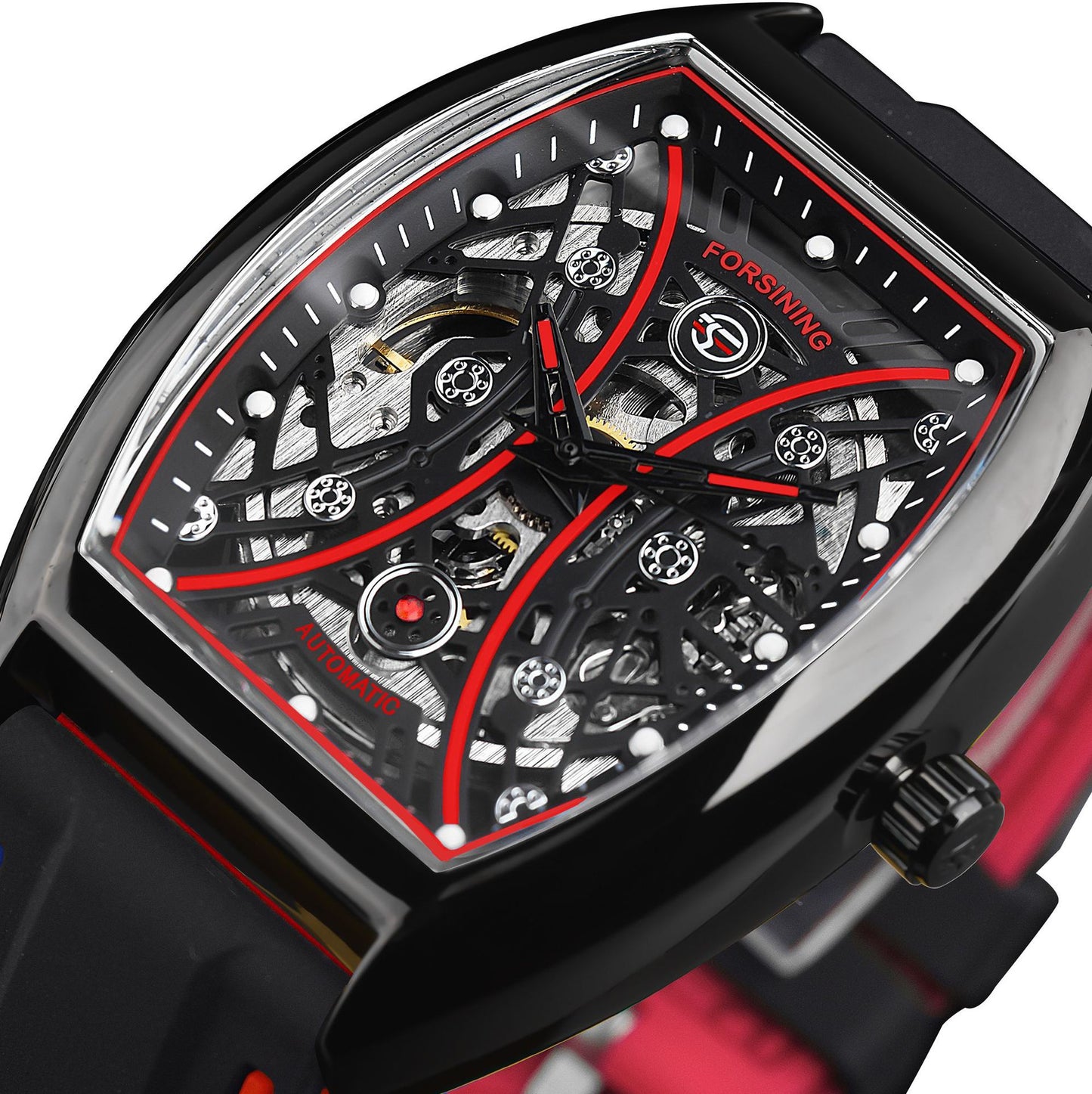 Men's Luminous Skeleton Face Automatic Mechanical Watch