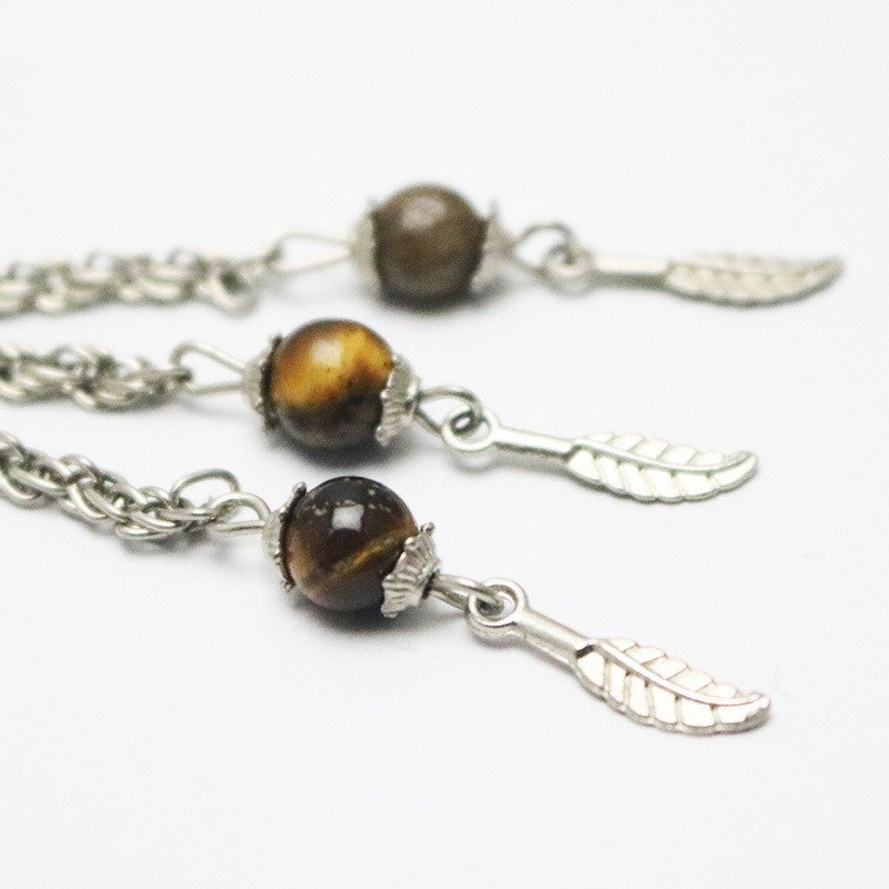 Tiger Eye Prayer Beads Bracelet with Tassel (33 Beads)