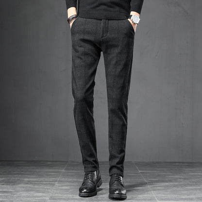 Slim Fit Stretch Casual Pants for Men in Trendy Style