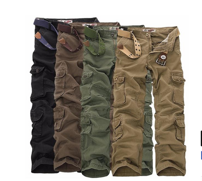 Men's XL Multi-Pocket Casual Tooling Trousers