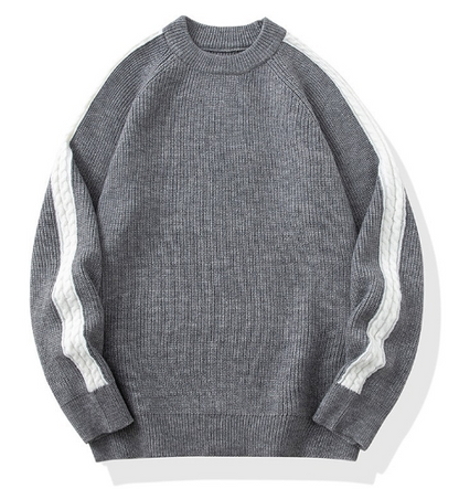 Men's Casual Round Neck Pullover Sweater