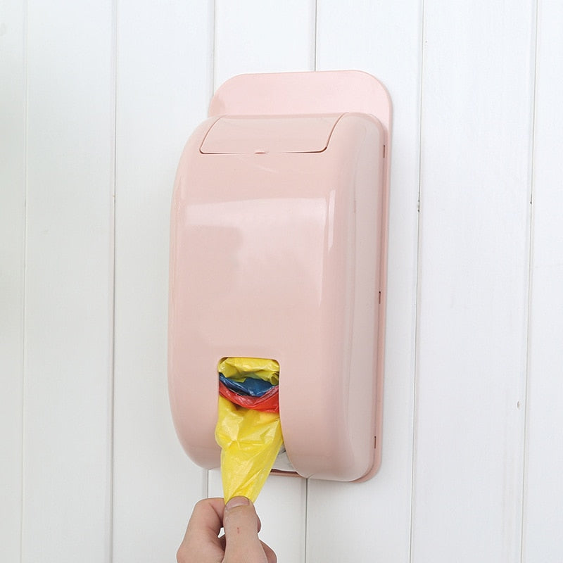 Wall-Mounted Plastic Storage Box for Food Bags