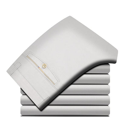 Straight-Leg Pants for Middle-Aged and Elderly Men