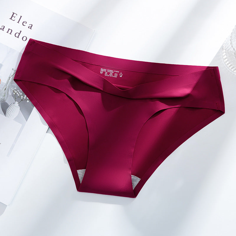 New Women's Ice Silk Seamless Breathable Underwear