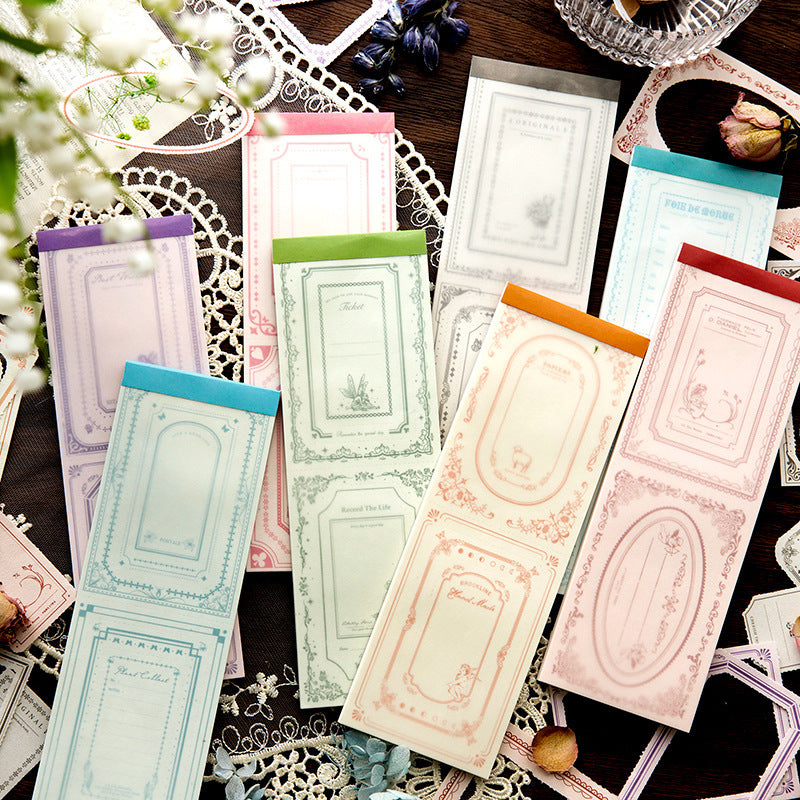MOHAMM 40 Sheets Retro European Tear-off Notes