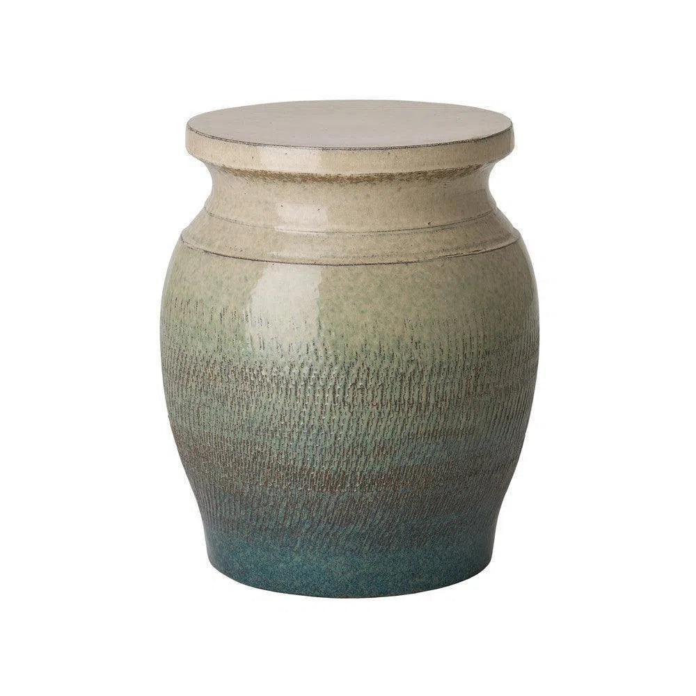 22 in. Koji Ceramic Outdoor Garden Stool