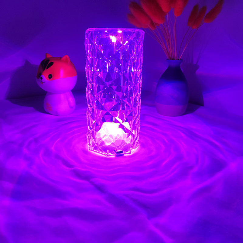 Modern Minimalist Touch Charging Rose Table Lamp
